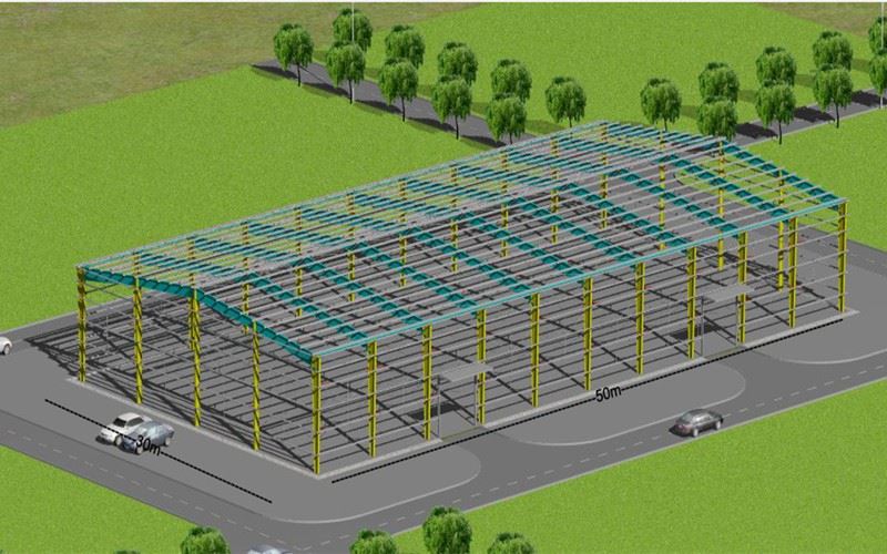 30x50 Storage Metal Building